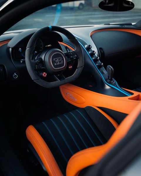 Interior detail, orange and black