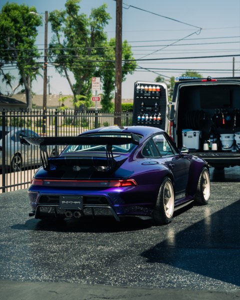 GW Porsche rear three-quarter wide shot