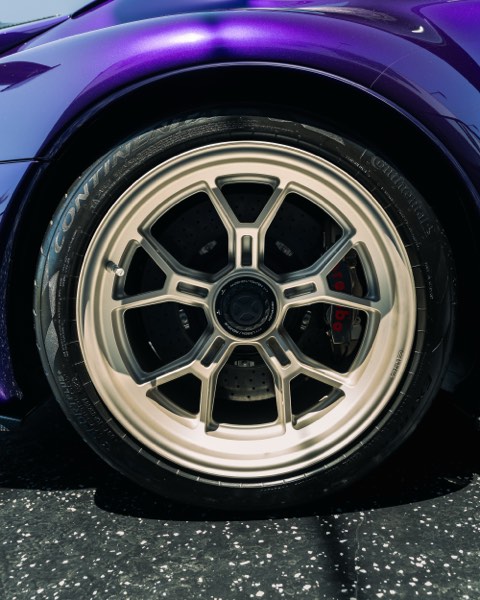 Wheel and brake caliper close-up